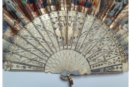 The century fo King Louis XIV, fan circa 1840-60