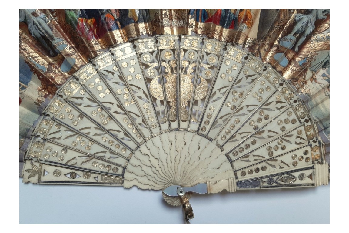 The century fo King Louis XIV, fan circa 1840-60