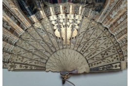 The century fo King Louis XIV, fan circa 1840-60