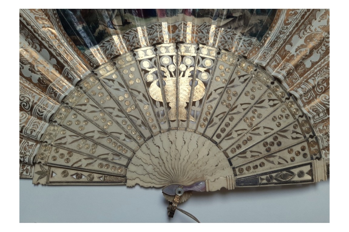 The century fo King Louis XIV, fan circa 1840-60