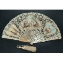 Love music, late 19th century fan