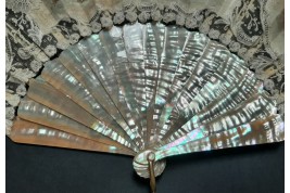 Love music, late 19th century fan