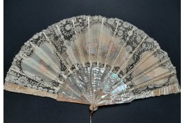 Love music, late 19th century fan