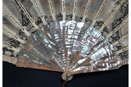 Love music, late 19th century fan