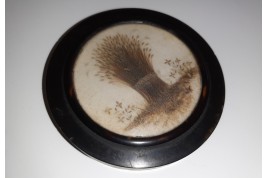 Souvenir en cheveux, tabatière XIXème