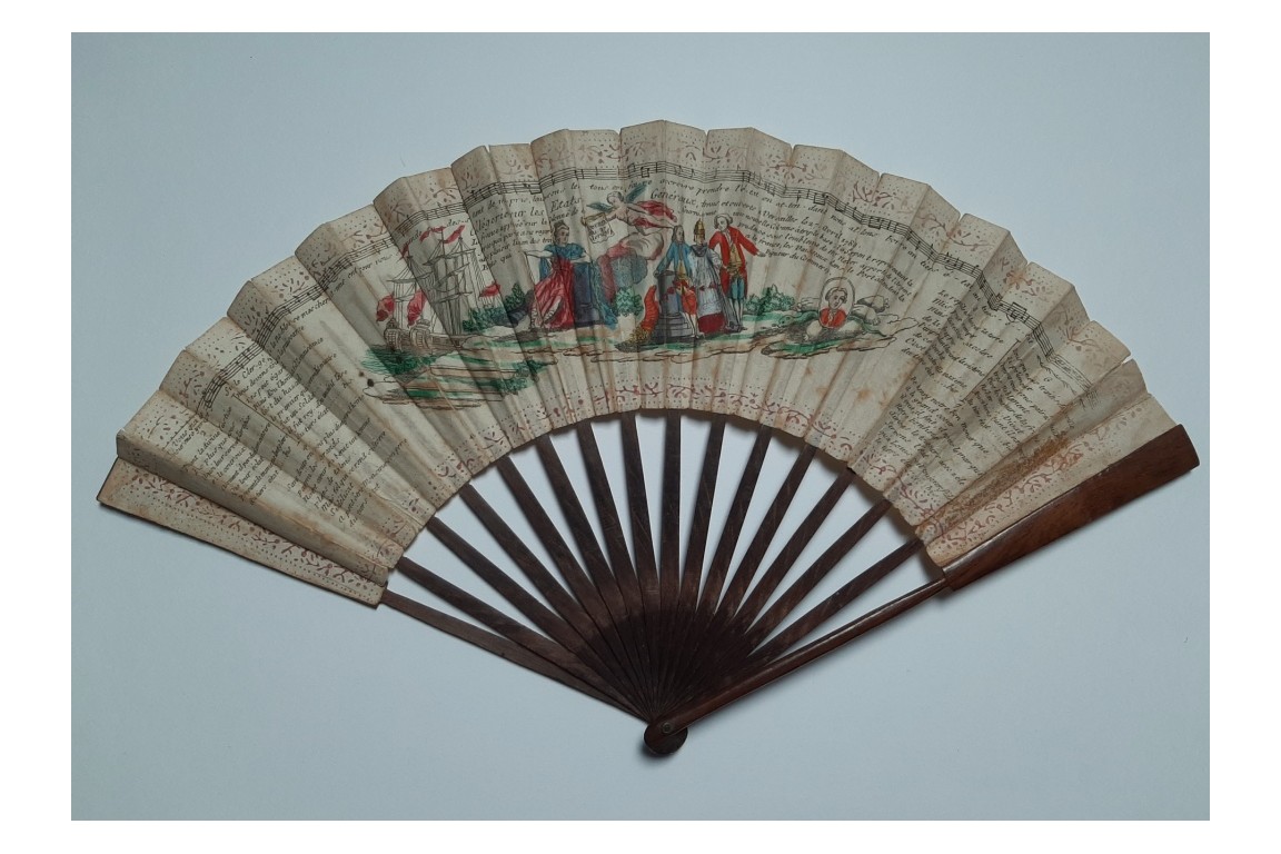 France, the king, Necker and the convocation of the States General of April 27, 1789, revolutionary fan