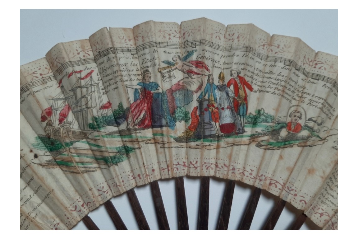 France, the king, Necker and the convocation of the States General of April 27, 1789, revolutionary fan