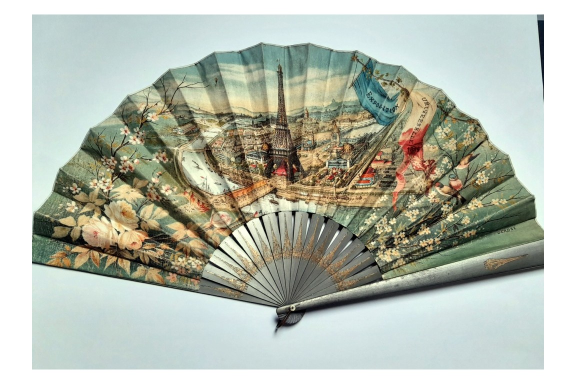 Exposition Universelle of 1889, commemorative fan