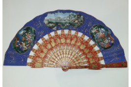 Souvenir of the Pearl River,  Chinese fan, 19th century