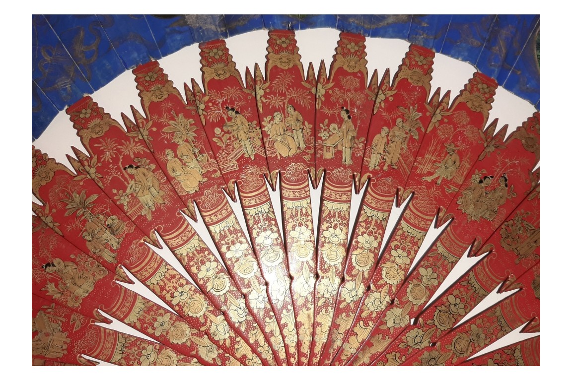 Souvenir of the Pearl River,  Chinese fan, 19th century