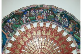 Souvenir of the Pearl River,  Chinese fan, 19th century