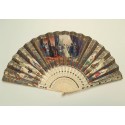 Berengaria of Navarre accompanying Richard I to crusade, fan circa 1840-50