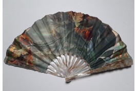 Parrow tulips, fan by Lucien Darpy circa 1901-1902
