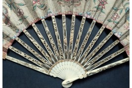 Fan and hunting horn, fan with automaton, circa 1770-80