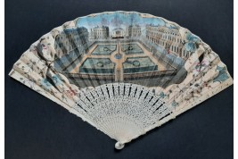 Queen Square in Bath and Prior Park, fan circa 1740-50