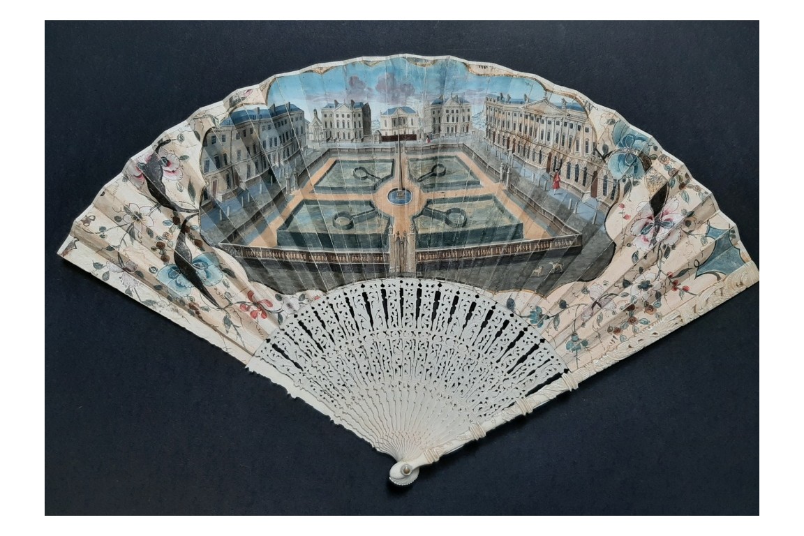 Queen Square in Bath and Prior Park, fan circa 1740-50