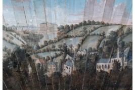 Queen Square in Bath and Prior Park, fan circa 1740-50