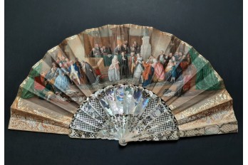 Justice triumphs, fan by Alexandre circa 1860-70