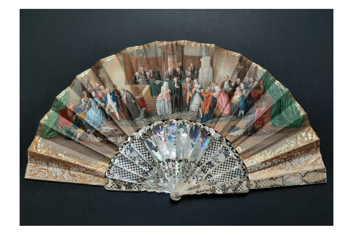 Justice triumphs, fan by Alexandre circa 1860-70