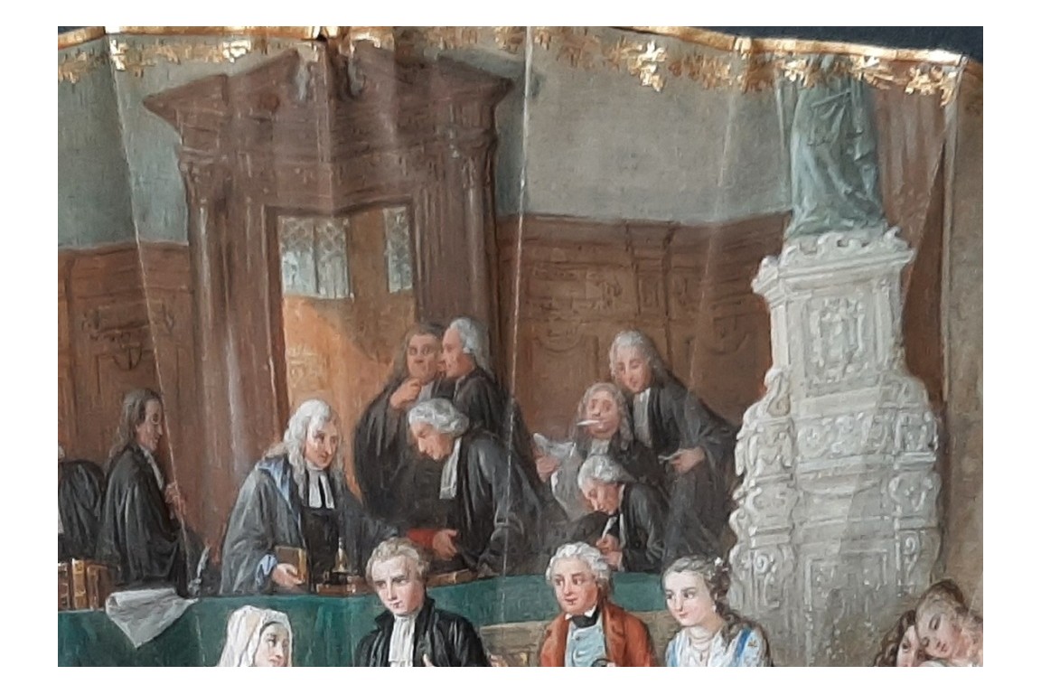 La Justice triomphe, éventail d'Alexandre vers 1860-70