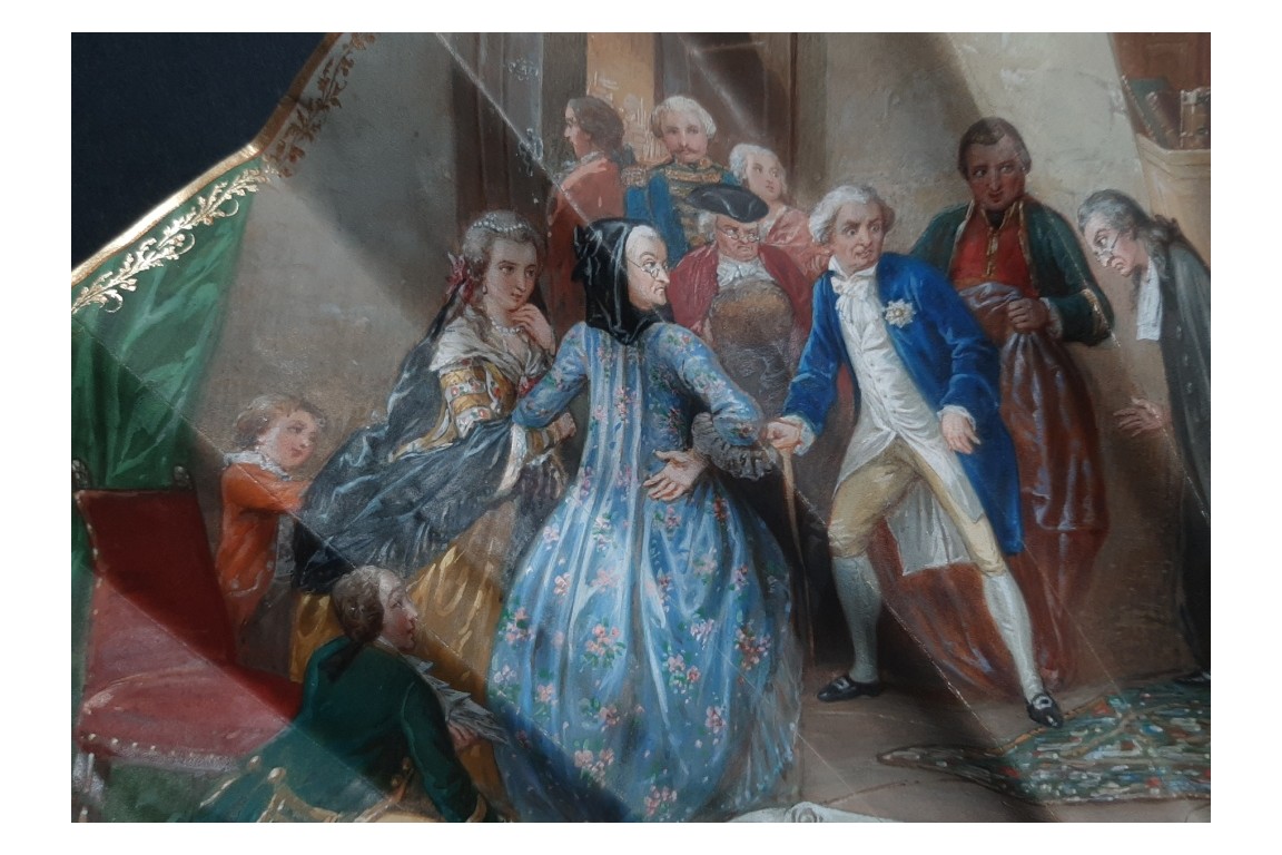 La Justice triomphe, éventail d'Alexandre vers 1860-70
