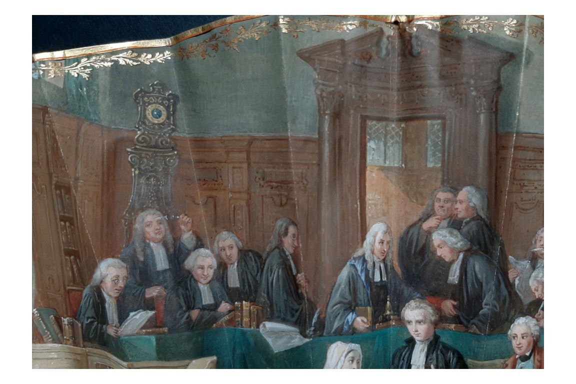 Justice triumphs, fan by Alexandre circa 1860-70