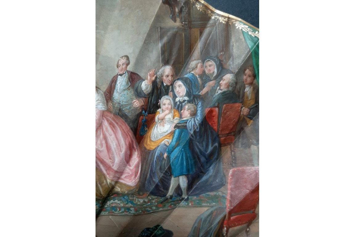 Justice triumphs, fan by Alexandre circa 1860-70
