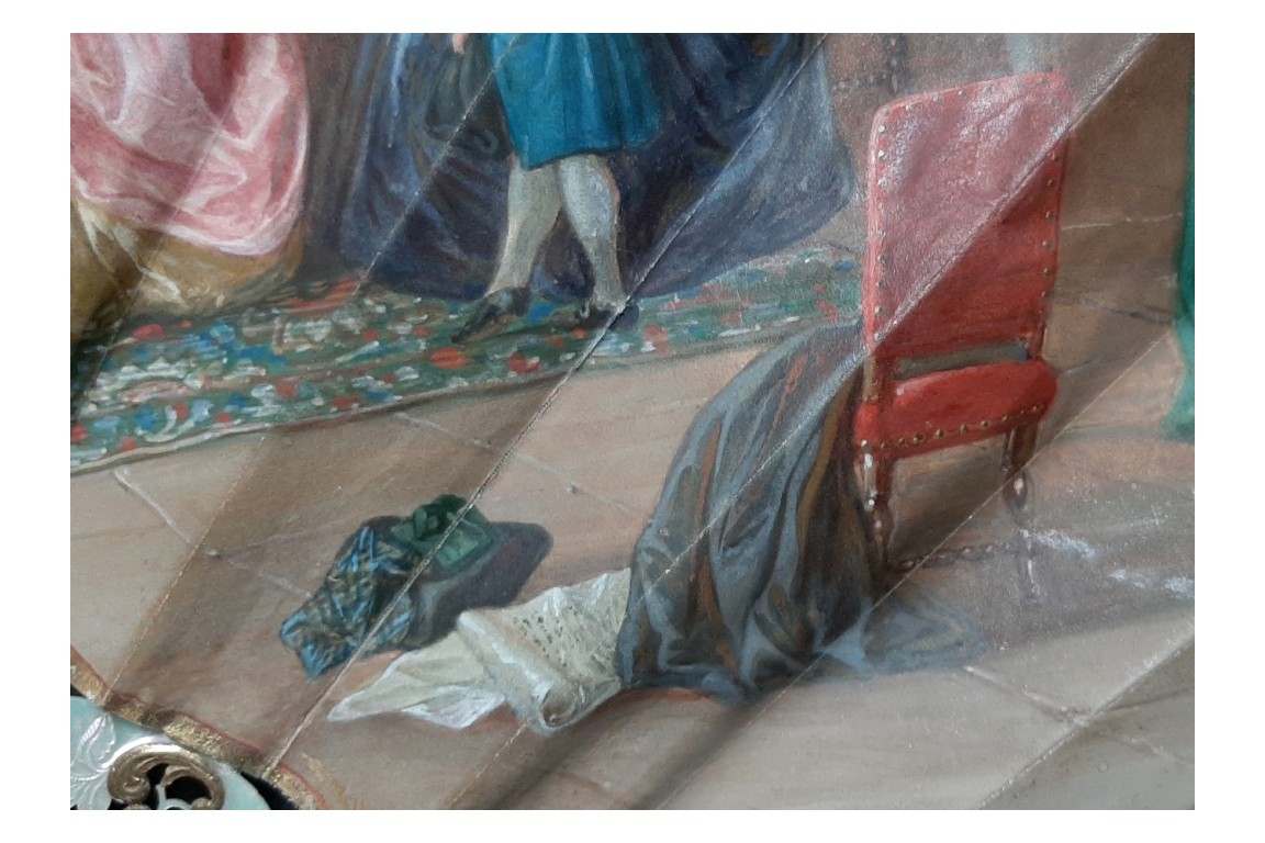 Justice triumphs, fan by Alexandre circa 1860-70
