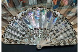 Justice triumphs, fan by Alexandre circa 1860-70