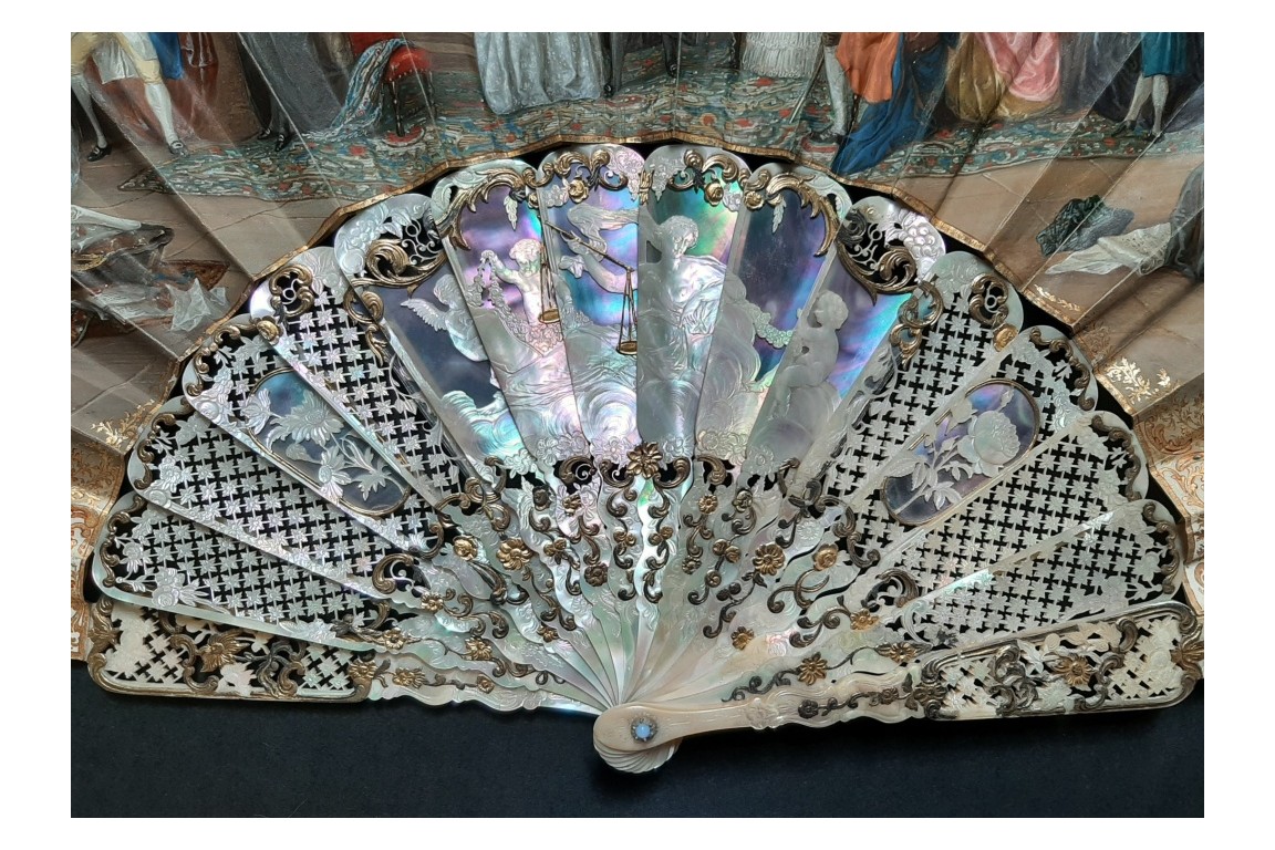 Justice triumphs, fan by Alexandre circa 1860-70
