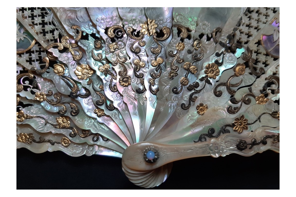 Justice triumphs, fan by Alexandre circa 1860-70