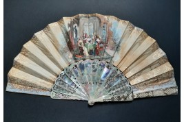 Justice triumphs, fan by Alexandre circa 1860-70