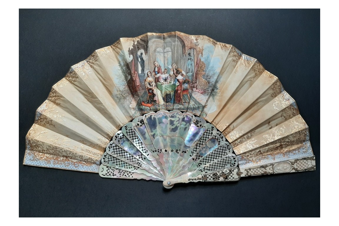 Justice triumphs, fan by Alexandre circa 1860-70