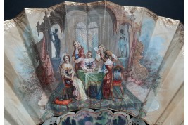 La Justice triomphe, éventail d'Alexandre vers 1860-70