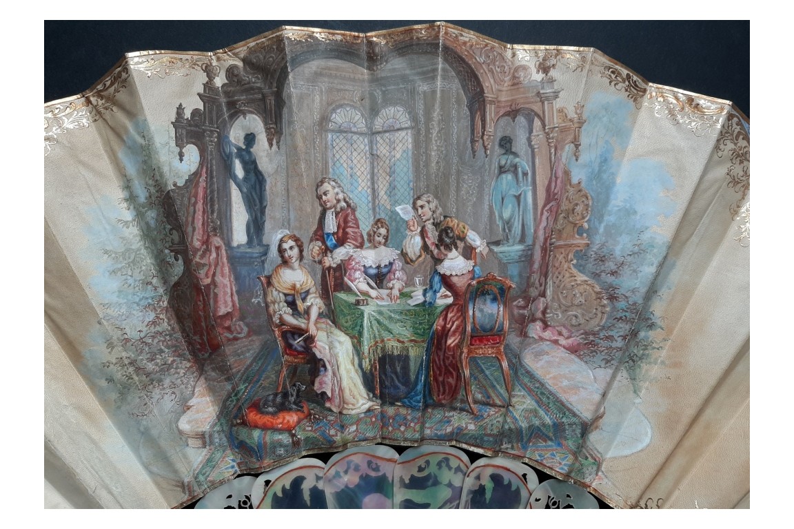 Justice triumphs, fan by Alexandre circa 1860-70