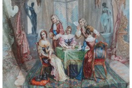 Justice triumphs, fan by Alexandre circa 1860-70