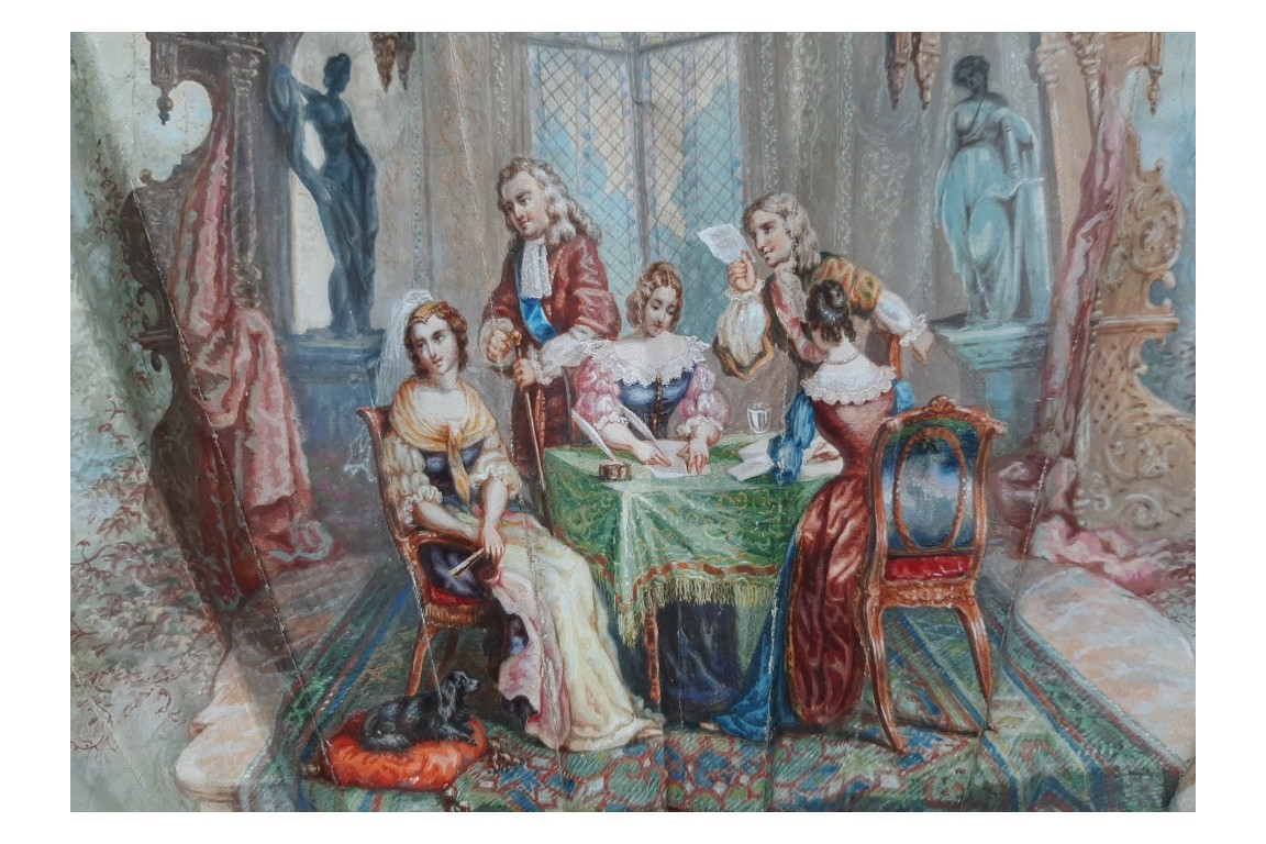 La Justice triomphe, éventail d'Alexandre vers 1860-70