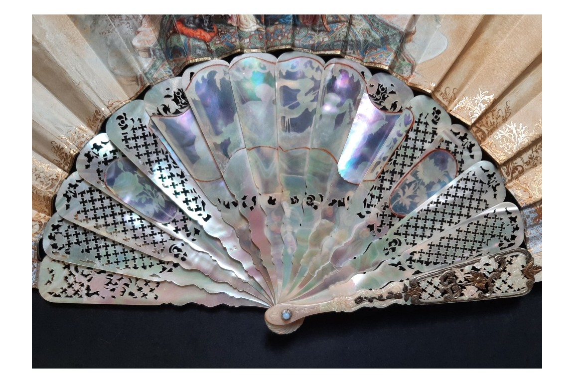 Justice triumphs, fan by Alexandre circa 1860-70