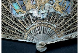 The wedding party, fan circa 1750-60