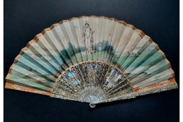 La Mère aux Amours, fan by Alexandre, Vidal and Hervy for the Exposition Universelle of 1855