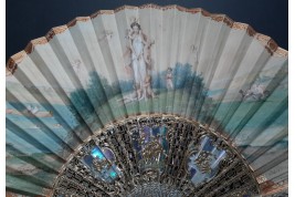 La Mère aux Amours, fan by Alexandre, Vidal and Hervy for the Exposition Universelle of 1855