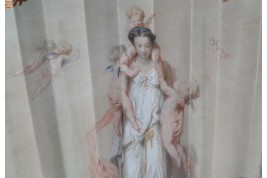 La Mère aux Amours, fan by Alexandre, Vidal and Hervy for the Exposition Universelle of 1855