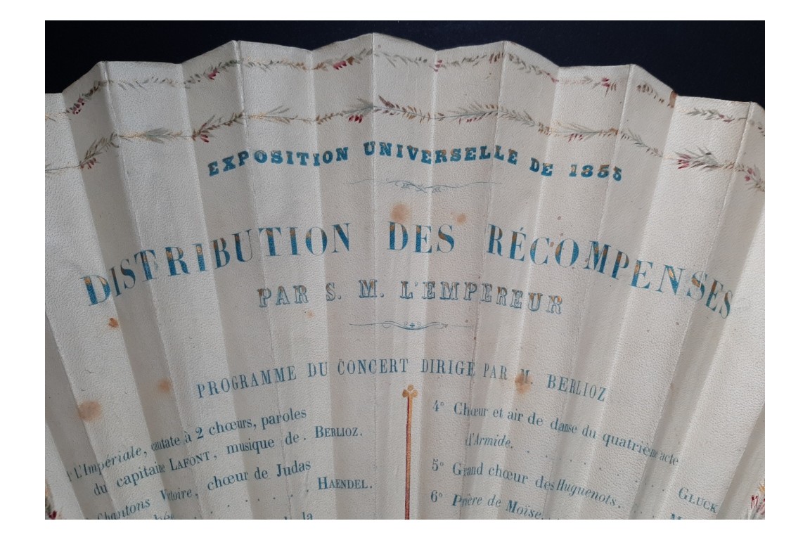 La Mère aux Amours, fan by Alexandre, Vidal and Hervy for the Exposition Universelle of 1855