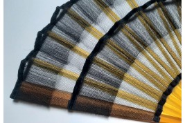 Frou-frou or trompe-l'oeil of triple cabriolet, fan circa 1920-30