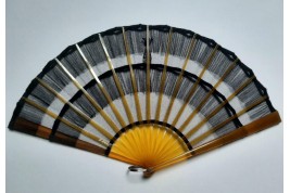 Frou-frou or trompe-l'oeil of triple cabriolet, fan circa 1920-30