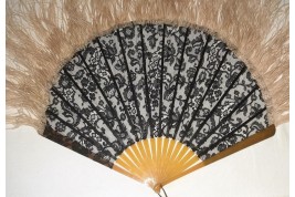 Pleureuse veil, Art deco fan circa 1922