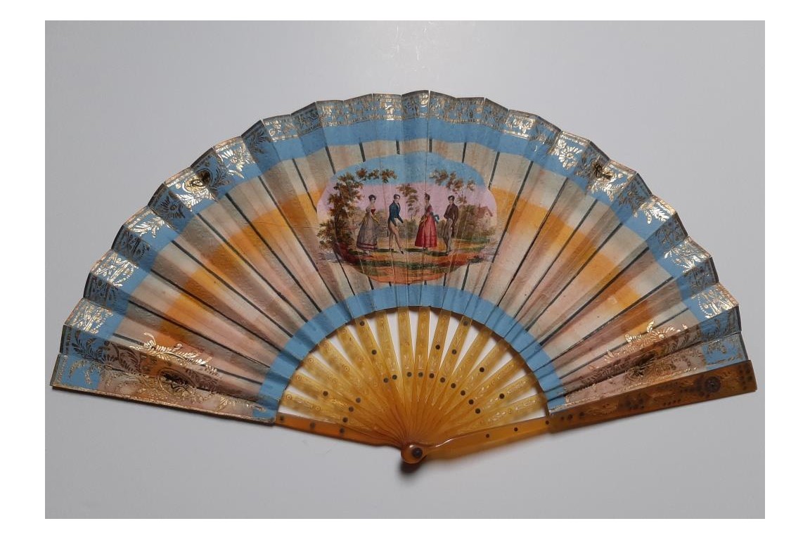 Shades of Dance, ombré fan circa 1824-26
