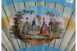 Shades of Dance, ombré fan circa 1824-26
