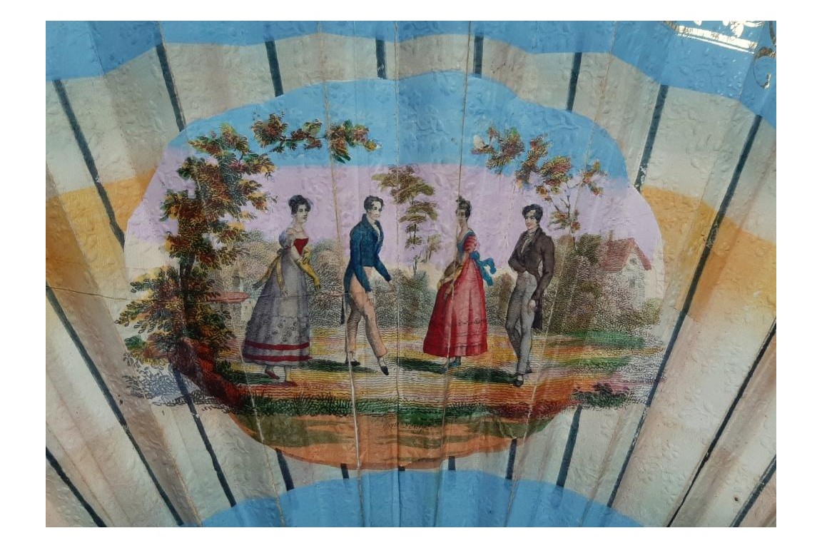 Shades of Dance, ombré fan circa 1824-26