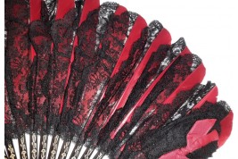 Lace and feather, early 20th fan